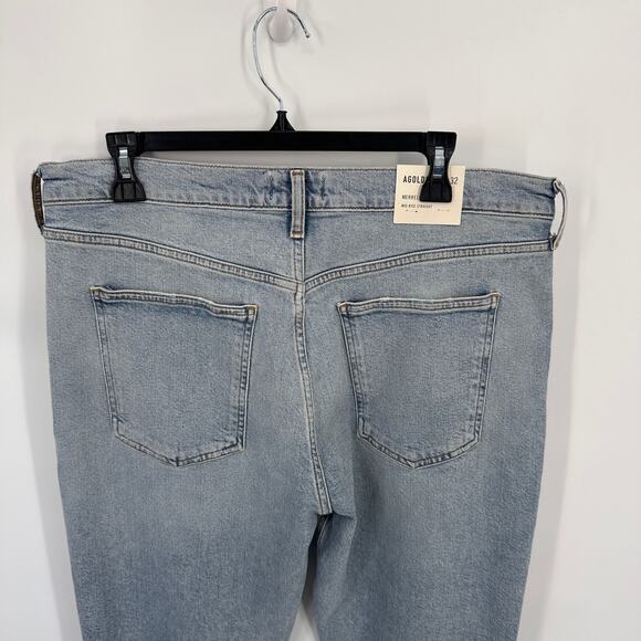 AGOLDE NWT Merrell Mid-Rise Straight Leg Denim Jeans in Astray // 32 - Picture 8 of 15